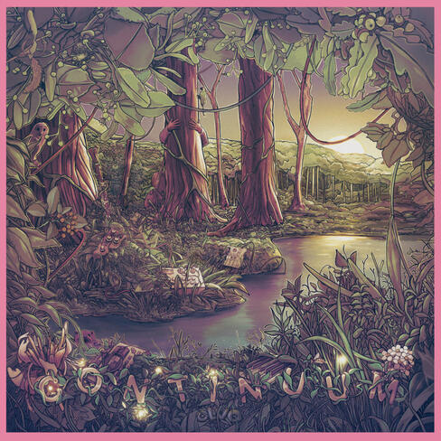 Artwork for OLVO album "Continuum" — electronic music release.